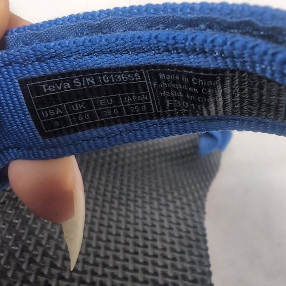 Teva Midform Universal Sandal Women 8 AMPUTEE SINGLE LEFT Navy Blue Red 1013655 - Picture 8 of 15